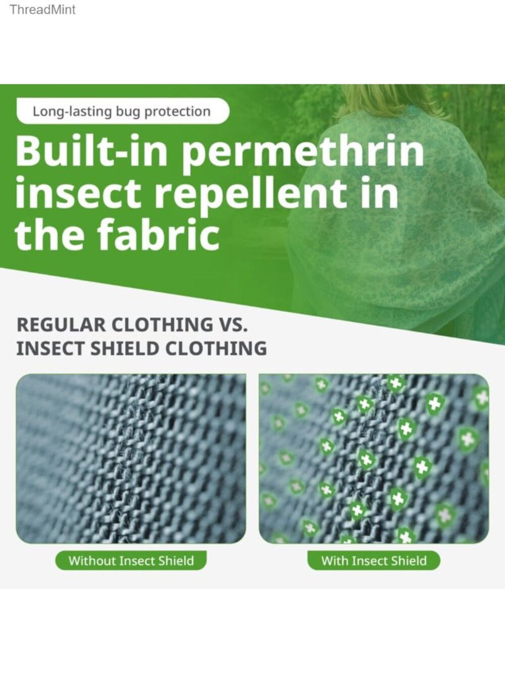 Men's Long Sleeve Field Shirt UPF 30+ Insect Repellent Outdoor - Picture 4 of 6